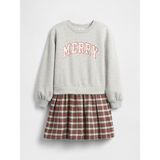 Gap Kız Çocuk Kırmızı Çocuklar Oversized Payetli Sweatshirt Elbisesi - 8 Yaş