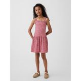 Gap Kız Çocuk Kırmızı Drop-Waist Elbise - 4 - 5 Yaş