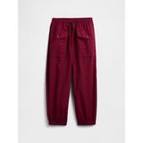Gap Kız Çocuk Kırmızı Paraşüt Kargo Pull-On Pantolon - S
