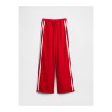 GAP Kız Çocuk Kırmızı Pull-On Wide-Leg Keten Karışımlı Pantolon