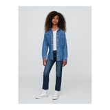 GAP Kız Çocuk Koyu Mavi Girlfriend Washwell™: Jean Pantolon