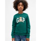 Gap Kız Çocuk Koyu Yeşil Grafik Gap Logo Sweatshirt - 2XL