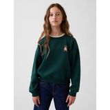Gap Kız Çocuk Koyu Yeşil Vintagesoft Wedge Sweatshirt - 2XL