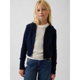 Gap Kız Çocuk Lacivert Cashsoft Fermuarlı Sweatshirt