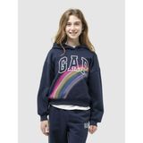 Gap Kız Çocuk Lacivert Gap Logo Relaxed Fleece Sweatshirt - XS