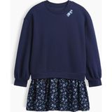 Gap Kız Çocuk Lacivert Kids Oversized Sweatshirt Dress - Çocuklar Için Oversize Sweatshirt Elbisesi