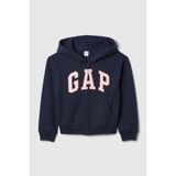 GAP Kız Çocuk Lacivert Logo Heritage Fermuarlı Sweatshirt