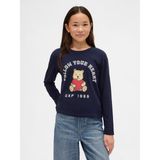 Gap Kız Çocuk Lacivert Relaxed Grafik T-Shirt - XS
