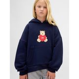 Gap Kız Çocuk Lacivert Vintagesoft Arch Logo Sweatshirt - 8 Yaş