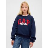 Gap Kız Çocuk Lacivert Vintagesoft Snoopy Logo Sweatshirt - 6 - 7 Yaş