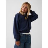 Gap Kız Çocuk Lacivert Vintagesoft Wedge Sweatshirt - XL