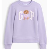 Gap Kız Çocuk Lila Bisiklet Yaka Grafik Baskılı Sweatshirt - XS