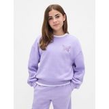 Gap Kız Çocuk Lila Vintage Soft Dolman Sweatshirt - 14 - 16 Yaş
