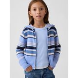 Gap Kız Çocuk Mavi Cashsoft Fermuarlı Sweatshirt - 2XL