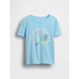 Gap Kız Çocuk Mavi Grafik Baskılı T-Shirt - XS