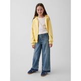 GAP Kız Çocuk Mavi High Rise Stride Wide-Leg Ankle Jean Pantolon, 5 Yaş