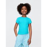 Gap Kız Çocuk Mavi Stretch T-Shirt
