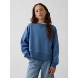 Gap Kız Çocuk Mavi Vintagesoft Oversized Split Hem Sweatshirt - XS