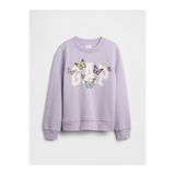 GAP Kız Çocuk Mor Logo Sweatshirt