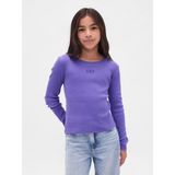 Gap Kız Çocuk Mor Örgülü Gap Logo T-Shirt - XS