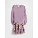 Gap Kız Çocuk Mor Oversized Sweatshirt Elbise - XS