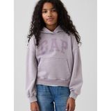 Gap Kız Çocuk Mor Vintagesoft Relaxed Logo Sweatshirt - 6 - 7 Yaş