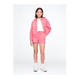 GAP Kız Çocuk Pembe Gap Logo Havlu Kumaş Pull-On Şort
