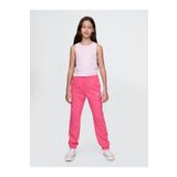 GAP Kız Çocuk Pembe Gap Logo Relaxed Havlu Kumaş Jogger Eşofman Altı