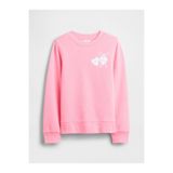 GAP Kız Çocuk Pembe Grafik Logo Baskılı Sweatshirt
