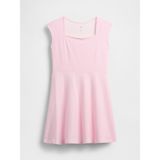 Gap Kız Çocuk Pembe Jersey Kare Yaka Elbise - 12 Yaş