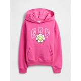 Gap Kız Çocuk Pembe Kids Relaxed Gap Logo Sweatshirt - XS
