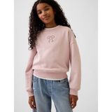 Gap Kız Çocuk Pembe Vintagesoft Wedge Sweatshirt - L