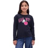 Gap Kız Çocuk Relaxed Grafik Logo T-Shirt -817650 - Lacivert