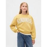 Gap Kız Çocuk Sarı Vintage Soft Dolman Sweatshirt - XL