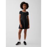 Gap Kız Çocuk Siyah Cap-Sleeve Athletic Elbise - 8 Yaş