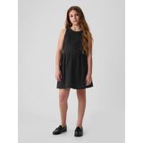 Gap Kız Çocuk Siyah Crinkle Gauze Mini Elbise - XS