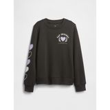 Gap Kız Çocuk Siyah Gap Logo Sweatshirt
