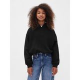 Gap Kız Çocuk Siyah Kids Vintage Soft Oversized Bubble Sweatshirt - XL