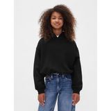 Gap Kız Çocuk Siyah Kids Vintage Soft Oversized Bubble Sweatshirt - XS