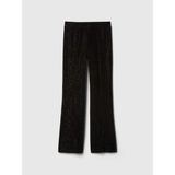 Gap Kız Çocuk Siyah Parlak Kadife Flare Legging Tayt - XS