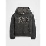 Gap Kız Çocuk Siyah Relaxed Gap Logo Sweatshirt - 4 - 5 Yaş