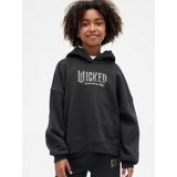 Gap Kız Çocuk Siyah Wicked Vintagesoft Oversized Sweatshirt - L