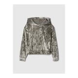 Gap Kız Çocuk Yeşil Relaxed Fit Kadife Sweatshirt