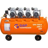 GAP Kompresör Sessiz ve Yağsız Hava Kompresörü 200 Lt 4 Hp