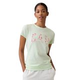 GAP Logo Classic Kadın Yeşil Günlük Stil T-Shirt 729555023