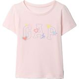 Gap Logo Grafikli T-Shirt Pembe Renk 3 Yaş Erkek Çocuk için Nefes Alabilir Kumaş Şık Tasarım