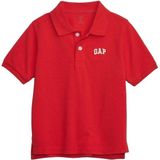 Gap Logo Kırmızı Polo Yaka T-Shirt 572587 Erkek Çocuk 6 Ay Desenli Rahat Kesim Günlük Kullanım İçin