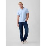 Gap Logo Piqué Polo Yaka T-Shirt Erkek Mavi T-Shirt Polo Yaka Tişört