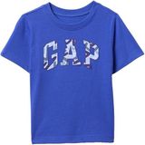 Gap Logo T-Shirt Mavi Renk Erkek Çocuk Desenli Nefes Alabilir Kumaş Şık Tasarım - 3 Yaş