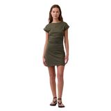 GAP Mini Logo Ruched Kadın Yeşil Günlük Stil Elbise 884801001